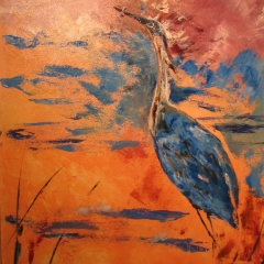 Scatter 2 30 x 24 Oil on canvas  - Artist Louis A Garcia