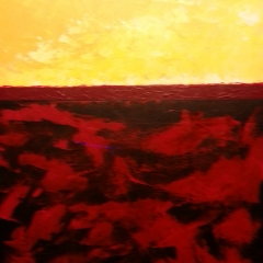 Above the Line II MDD 30 x 24 Oil on canvas  - Artist Louis A Garcia