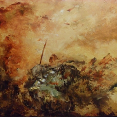 Indio Mitotes (40 X 30 ) oil on canvas- Artist Louis A Garcia