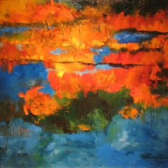 Ridley Refuge 30 x 24 oil  - Artist Louis A Garcia