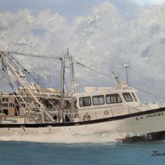 The Captains Research Vessel 12" x 18" Oil on Canvas
