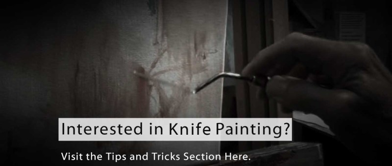 learn how to paint with a palette knife, knife painting, painting knife, the cutting edge
